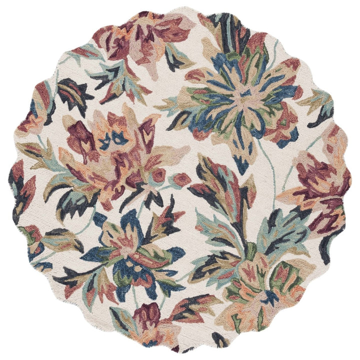 Safavieh BLM467A Blossom Ivory / Plum Image 8