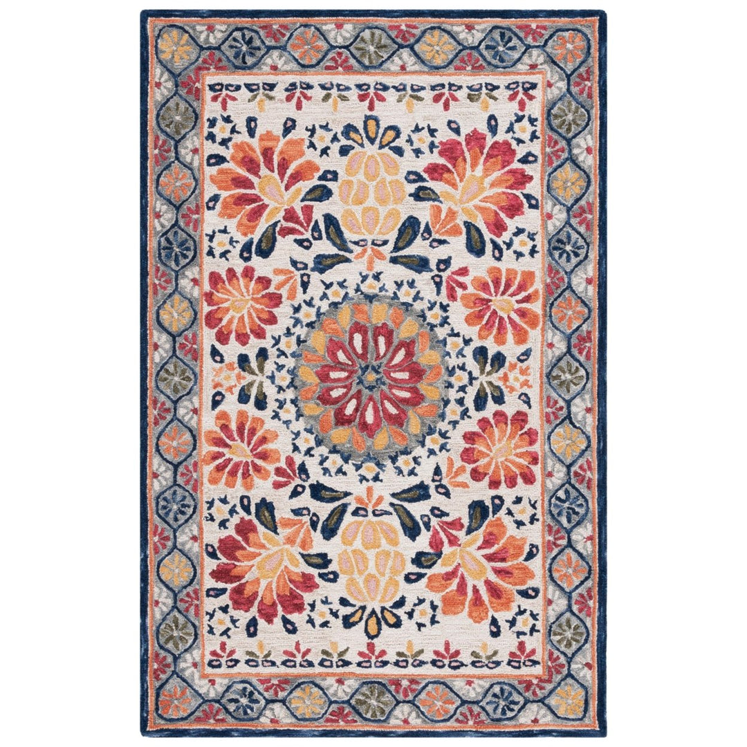 Safavieh BLM687A Blossom Ivory / Red Image 1