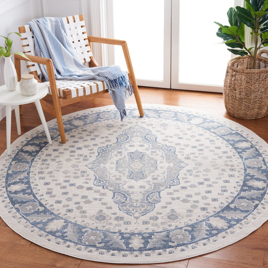 Safavieh BLR208B Blair Washable Beige / Grey Blue Image 8