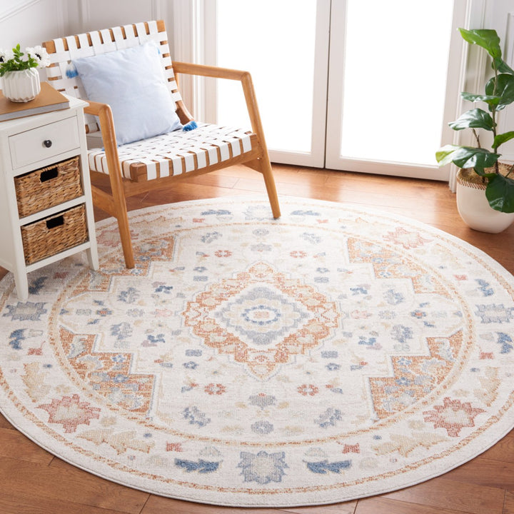 Safavieh BLR214B Blair Washable Beige / Rust Image 8