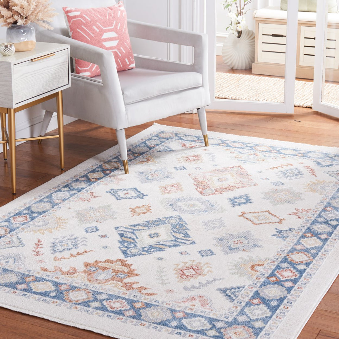 Safavieh BLR218B Blair Washable Beige / Blue Image 1