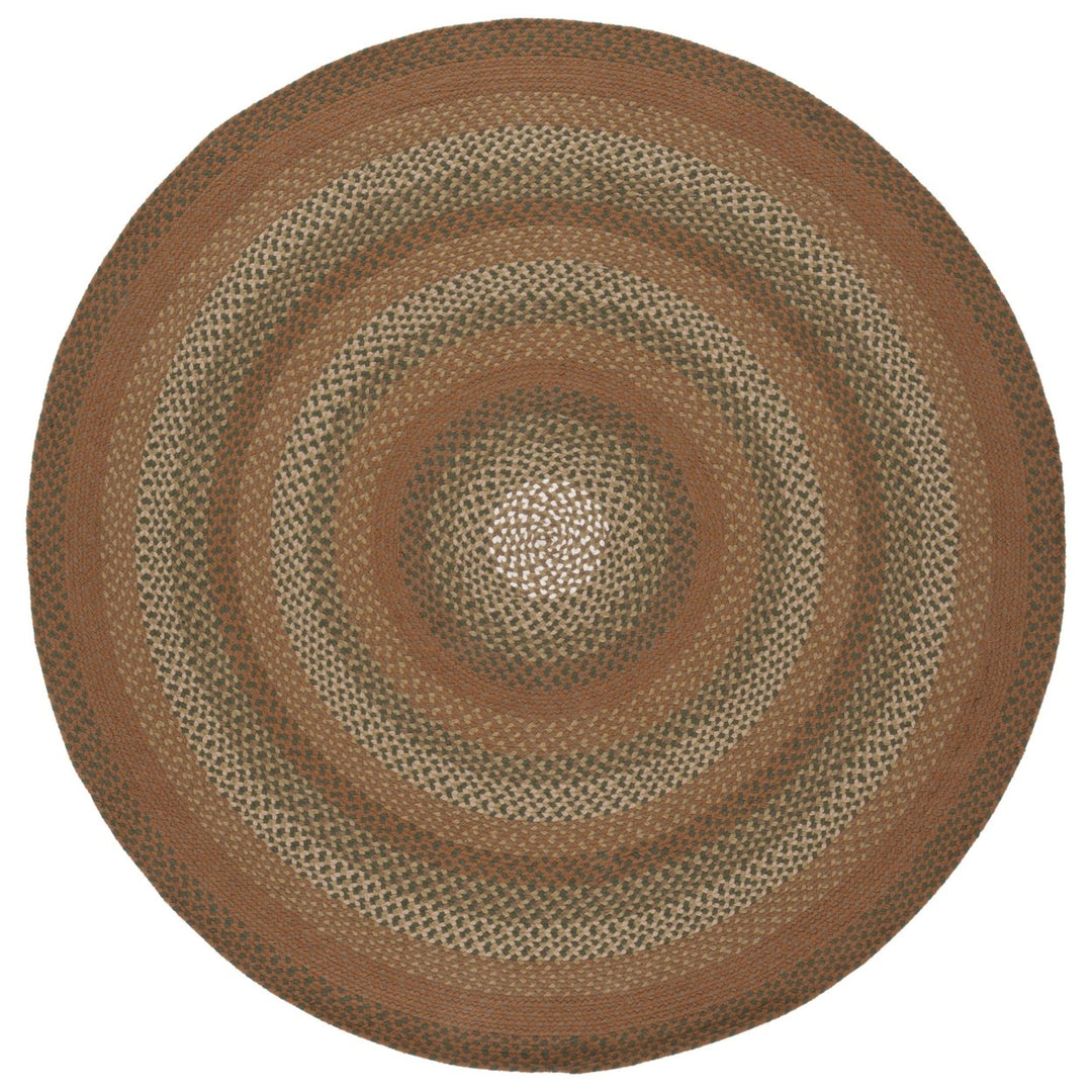 Safavieh BRD651A Braided Ivory / Brown Image 1