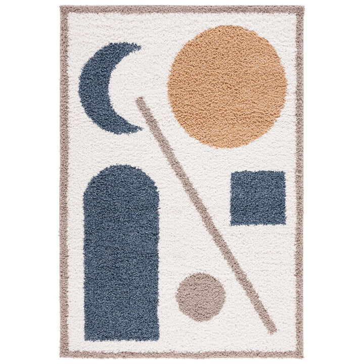 Safavieh CLC114A Calico Shag Ivory / Blue Image 2