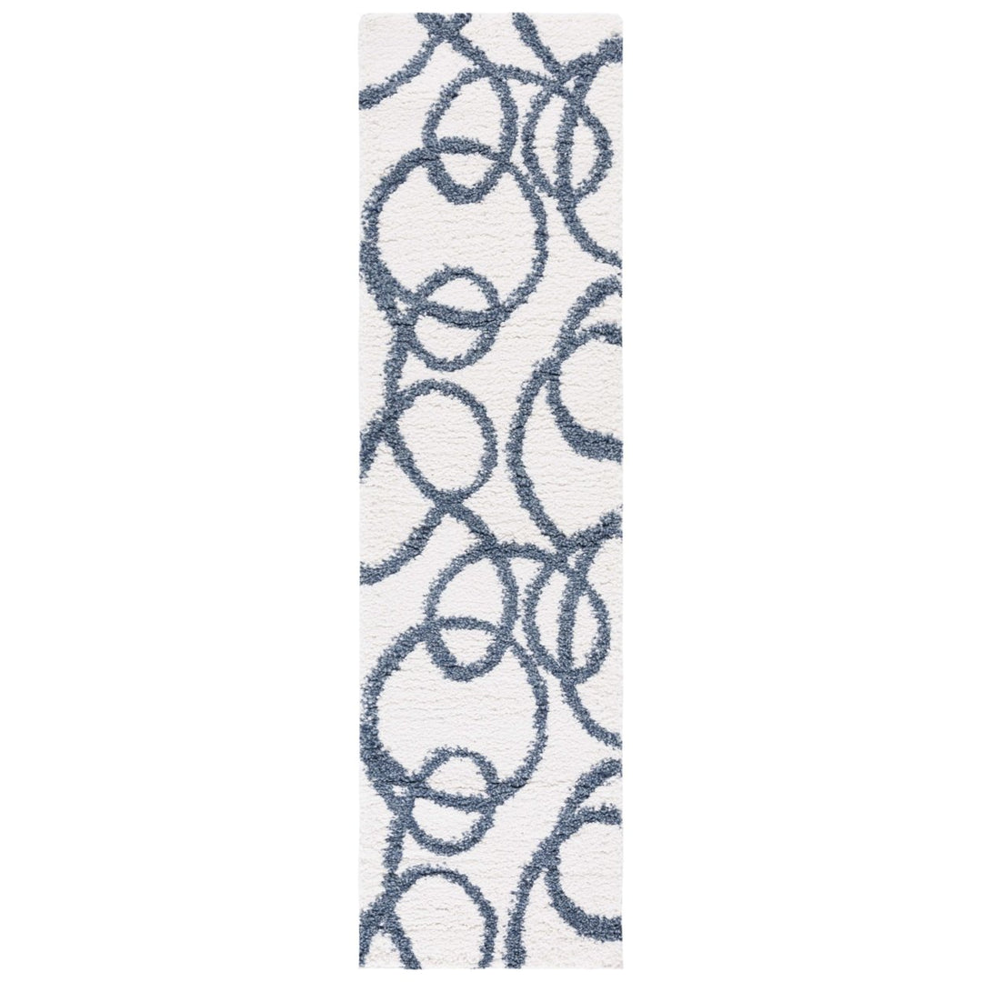 Safavieh CLC118A Calico Shag Ivory / Blue Image 1