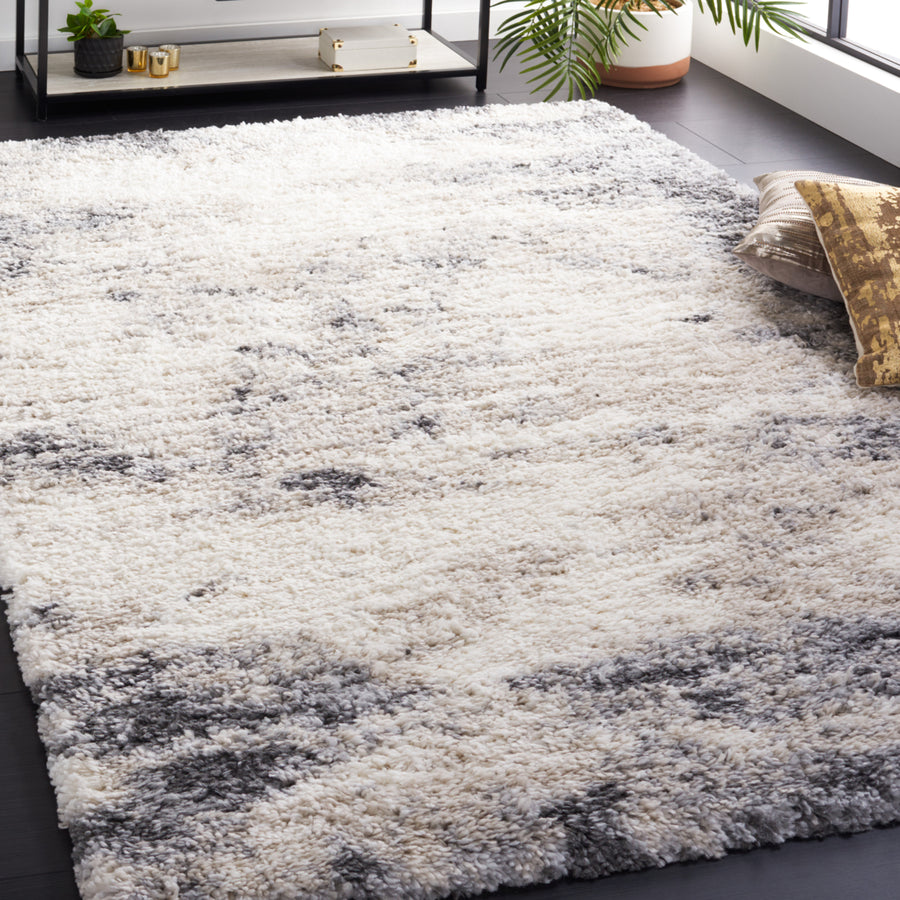 Safavieh FNT831A Fontana Shag 800 Ivory / Grey Image 1