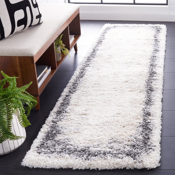 Safavieh FNT829A Fontana Shag 800 Ivory / Grey Image 9