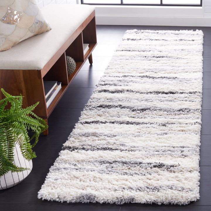 Safavieh FNT833A Fontana Shag 800 Ivory / Grey Image 9