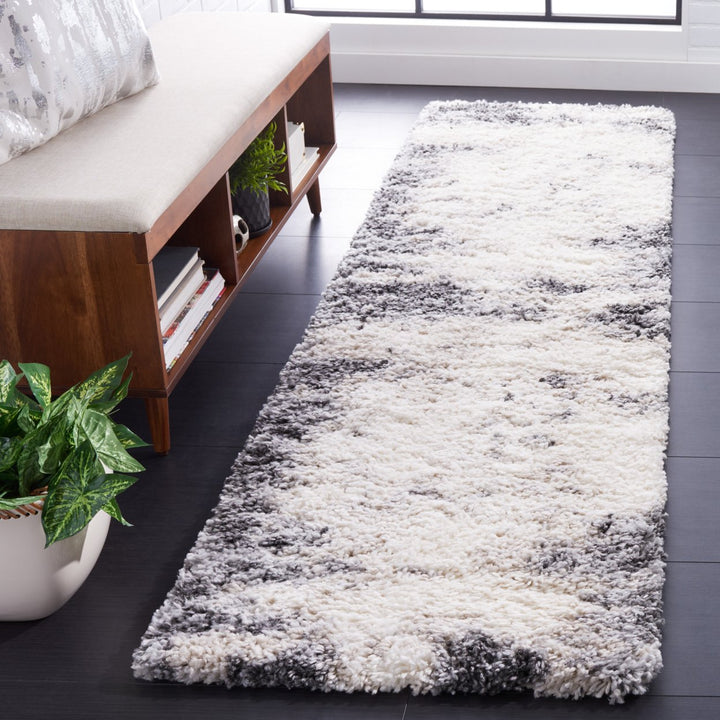 Safavieh FNT834A Fontana Shag 800 Ivory / Grey Image 9