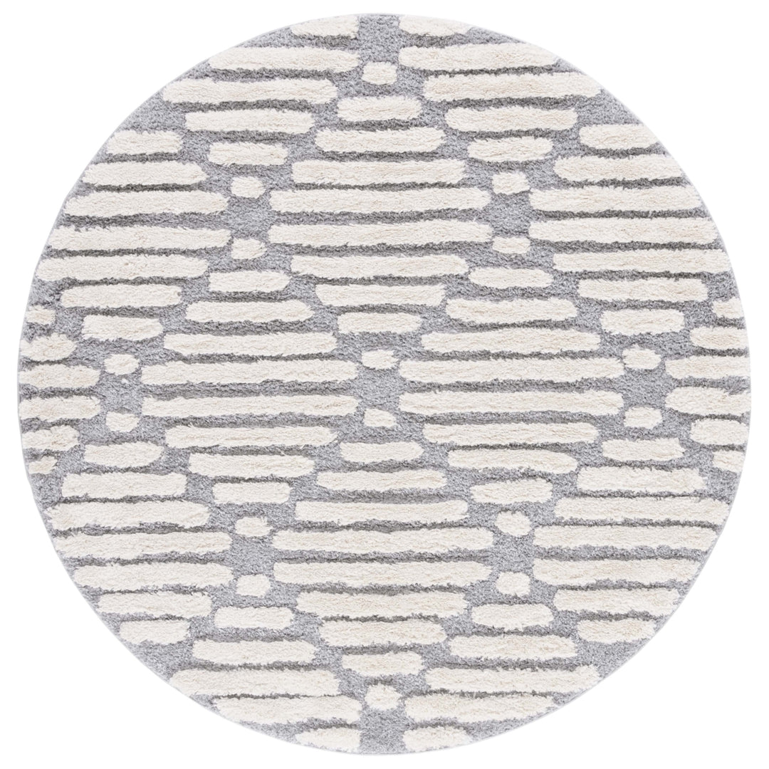 Safavieh HLS212F Hi-Lo Shag Grey / Beige Image 5