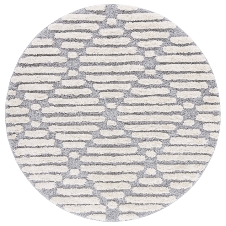 Safavieh HLS212F Hi-Lo Shag Grey / Beige Image 5