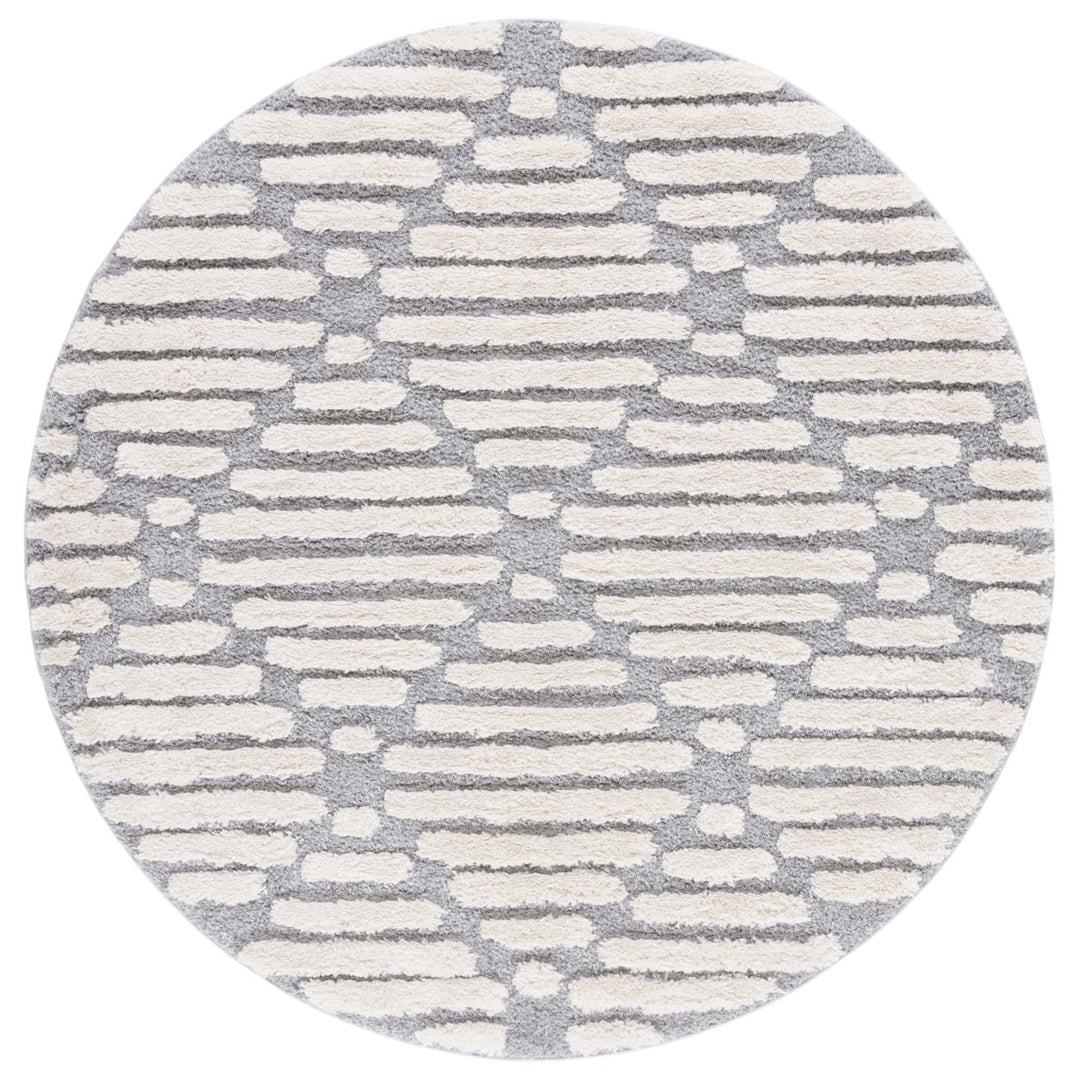 Safavieh HLS212F Hi-Lo Shag Grey / Beige Image 1