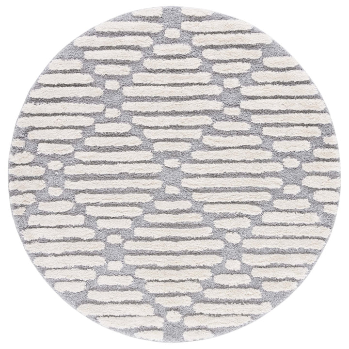 Safavieh HLS212F Hi-Lo Shag Grey / Beige Image 1