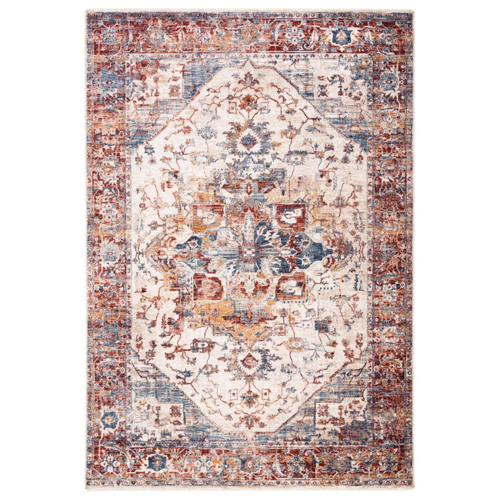 Safavieh HRL796A Heirloom 700 Ivory / Blue Rust Image 1