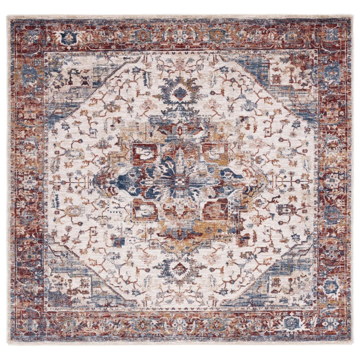 Safavieh HRL796A Heirloom 700 Ivory / Blue Rust Image 1