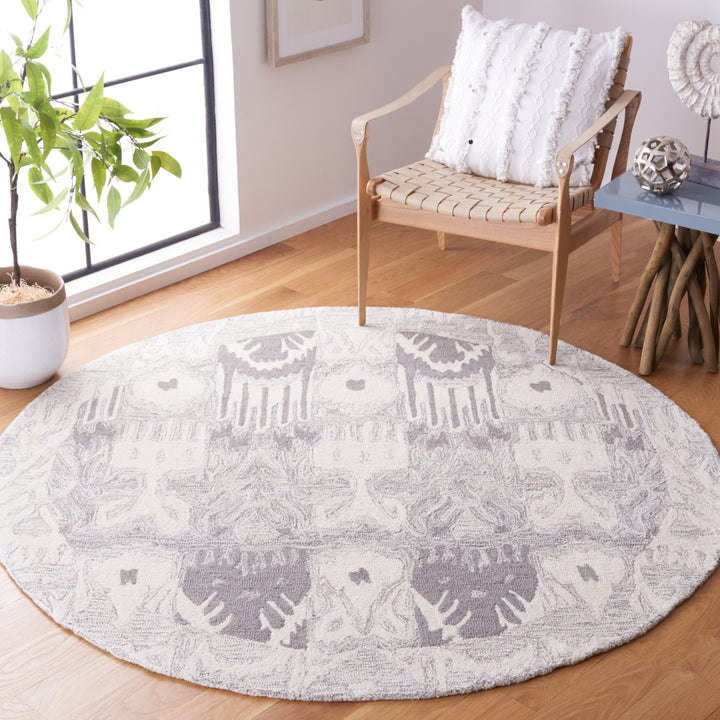 Safavieh IKT651F Ikat Light Grey / Ivory Image 8