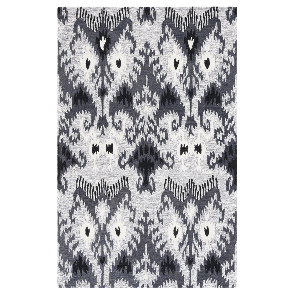 Safavieh IKT652Z Ikat Grey / Black Image 2