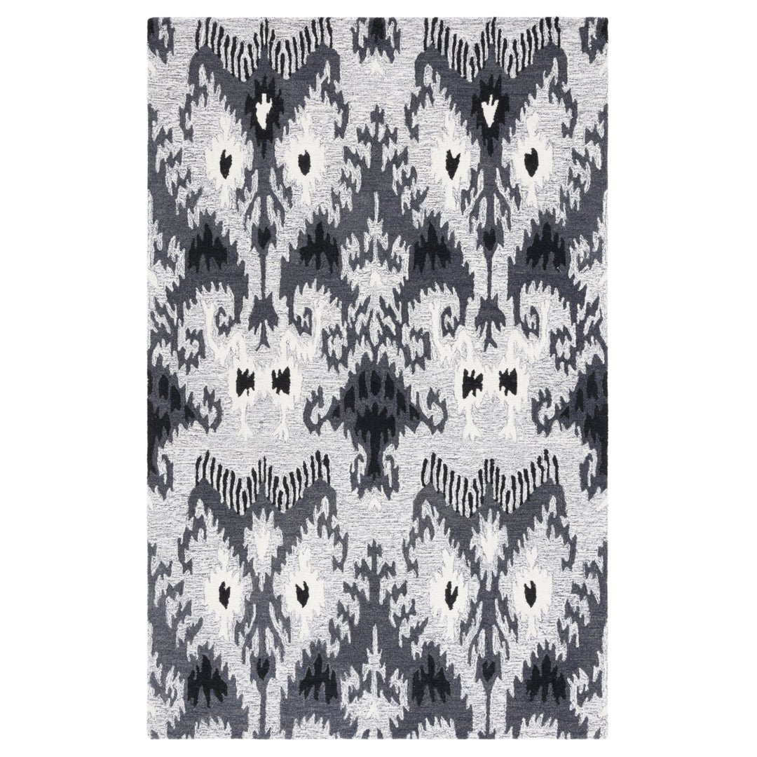 Safavieh IKT652Z Ikat Grey / Black Image 2