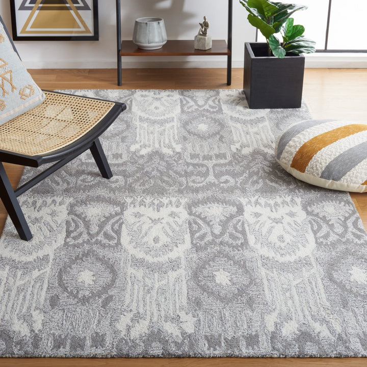 Safavieh IKT653F Ikat Grey / Ivory Image 1