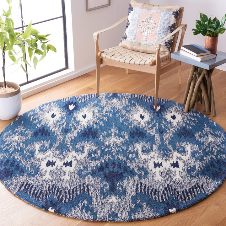 Safavieh IKT652M Ikat Blue / Ivory Image 8