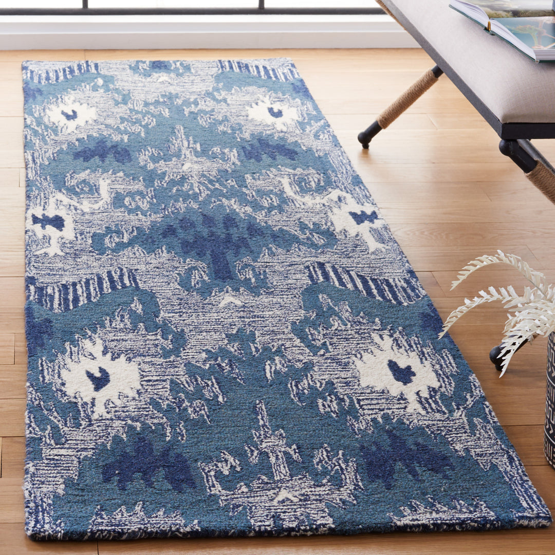 Safavieh IKT652M Ikat Blue / Ivory Image 9