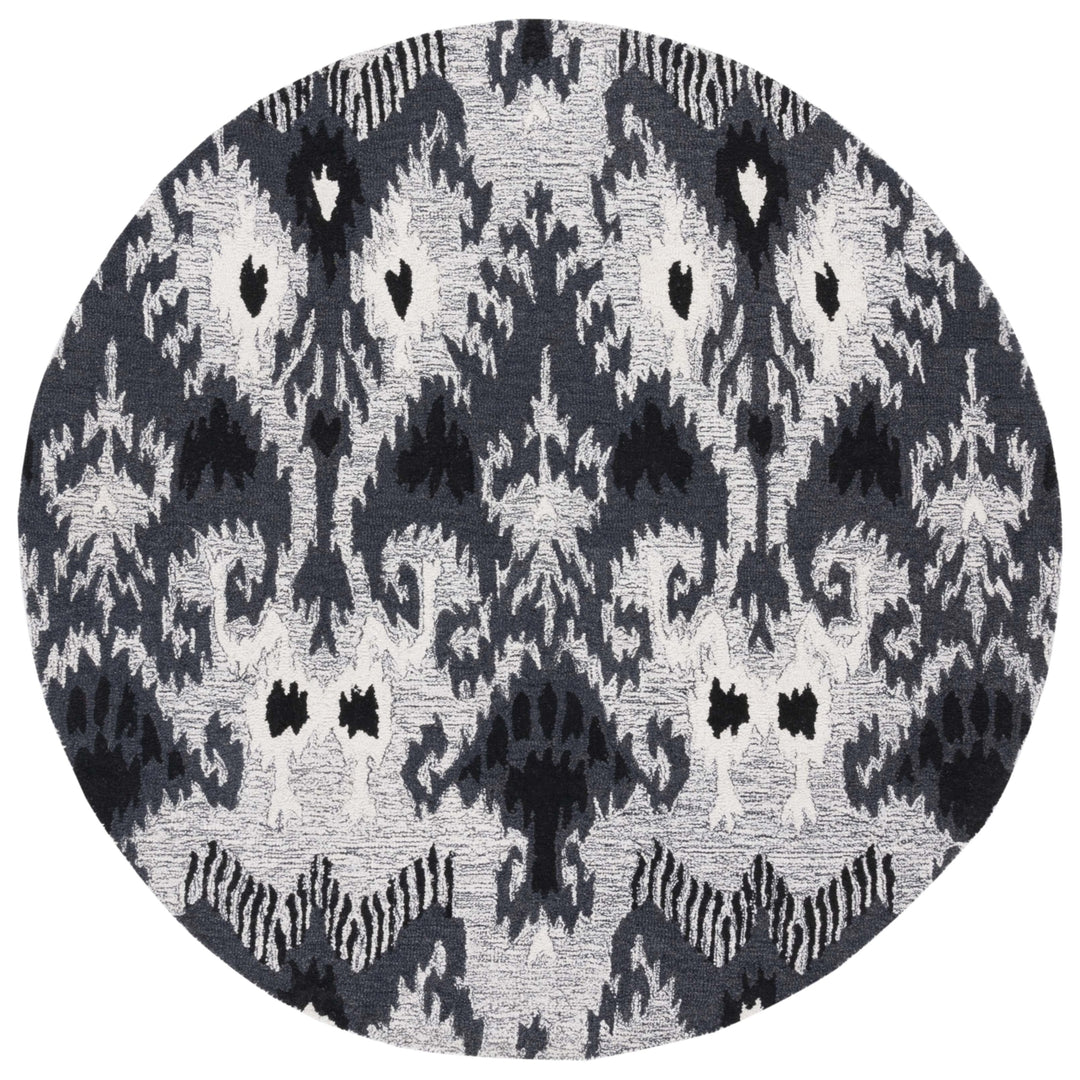 Safavieh IKT652Z Ikat Grey / Black Image 10