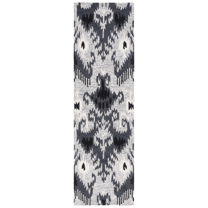 Safavieh IKT652Z Ikat Grey / Black Image 11