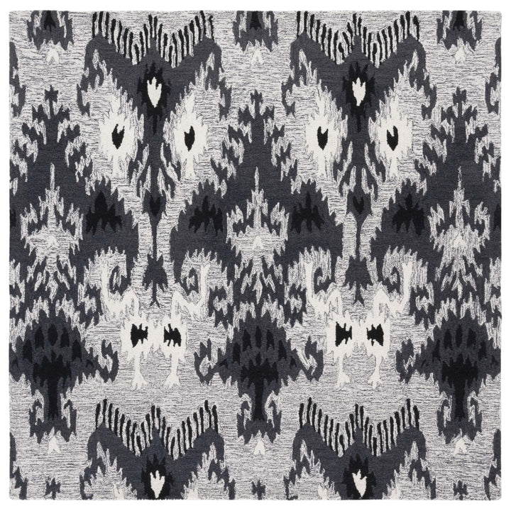 Safavieh IKT652Z Ikat Grey / Black Image 12