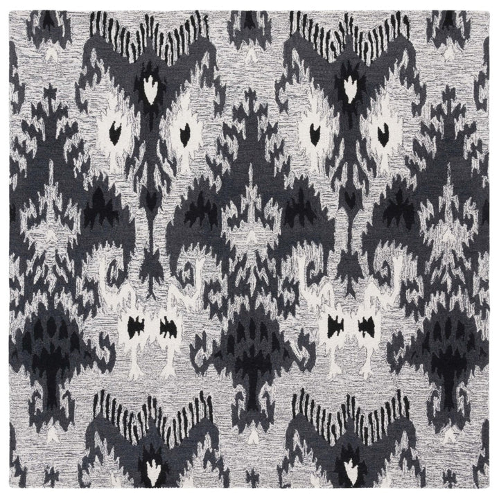 Safavieh IKT652Z Ikat Grey / Black Image 1