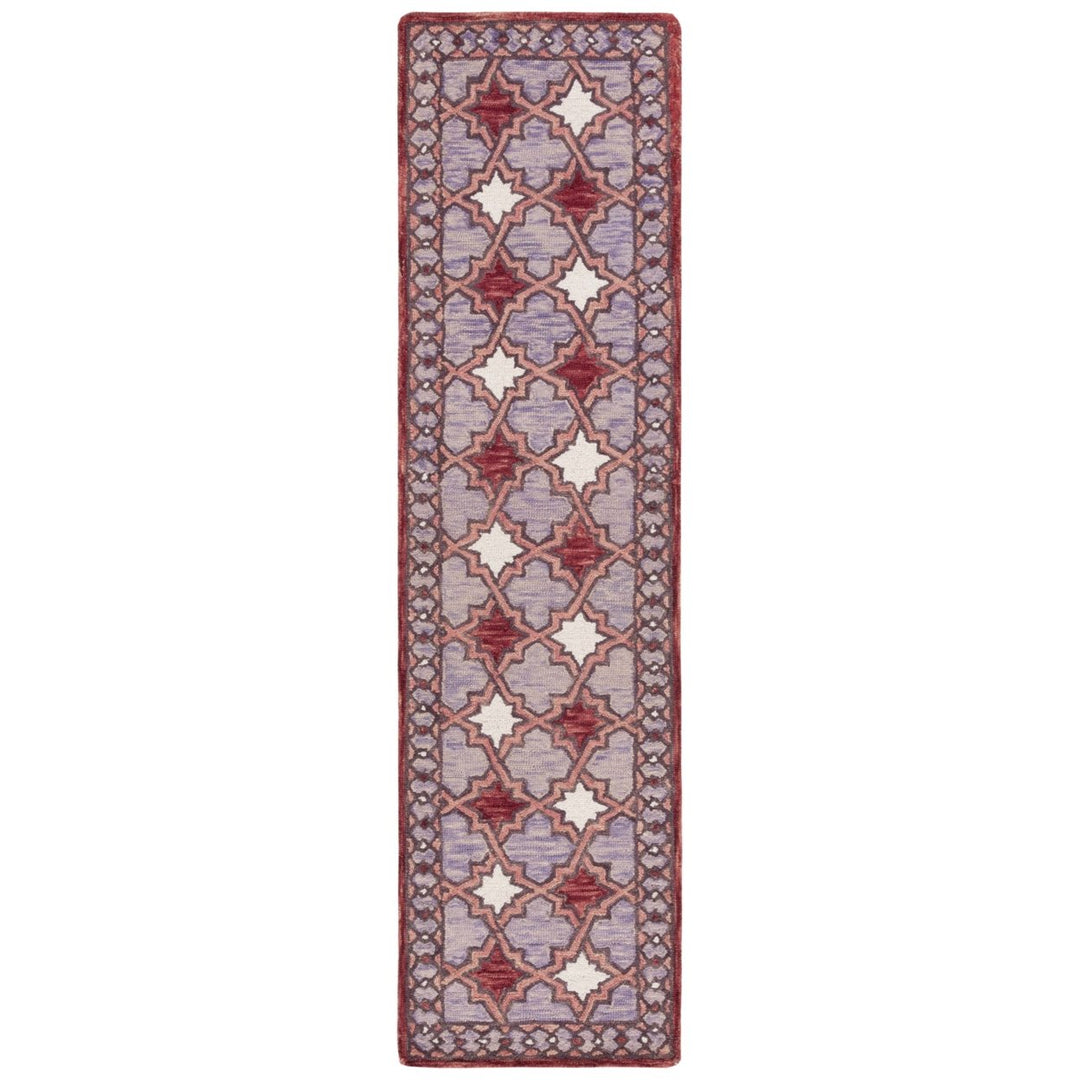 SAFAVIEH Aspen Collection APN121Q Handmade Red / Pink Rug Image 6