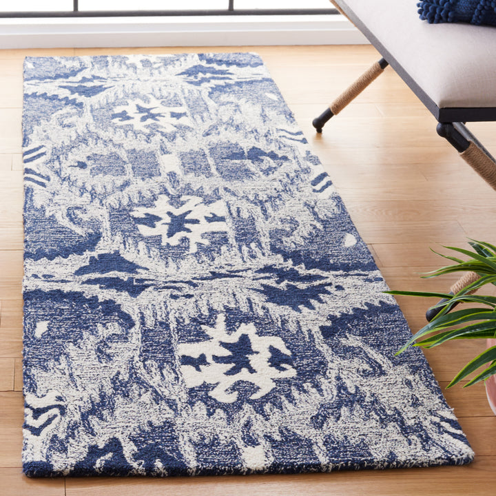 Safavieh IKT654M Ikat Blue / Ivory Image 9