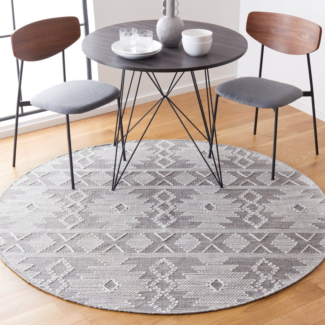 Safavieh KLM307F Kilim Grey / Ivory Image 8