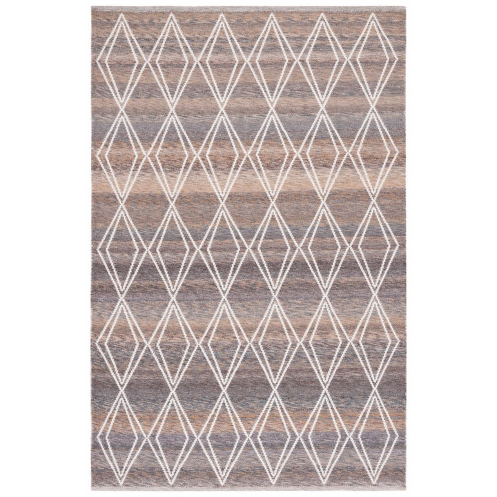 Safavieh KLM327T Kilim Brown / Grey Image 1