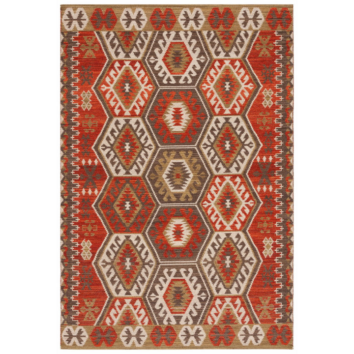 Safavieh KLM328Q Kilim Red / Olive Image 2