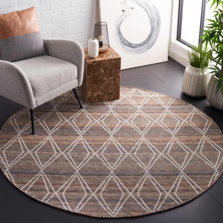 Safavieh KLM327T Kilim Brown / Grey Image 8