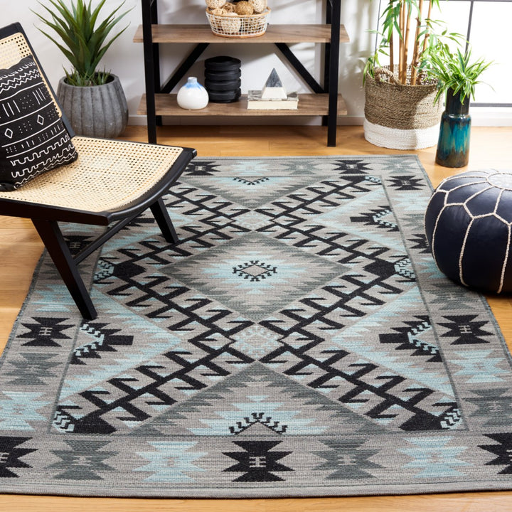 Safavieh KLM330F Kilim Grey / Black Image 1