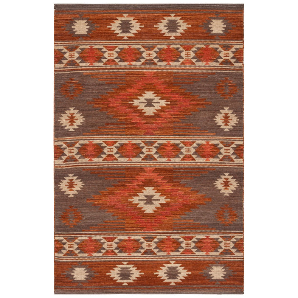 Safavieh KLM331T Kilim Brown / Dark Grey Image 2