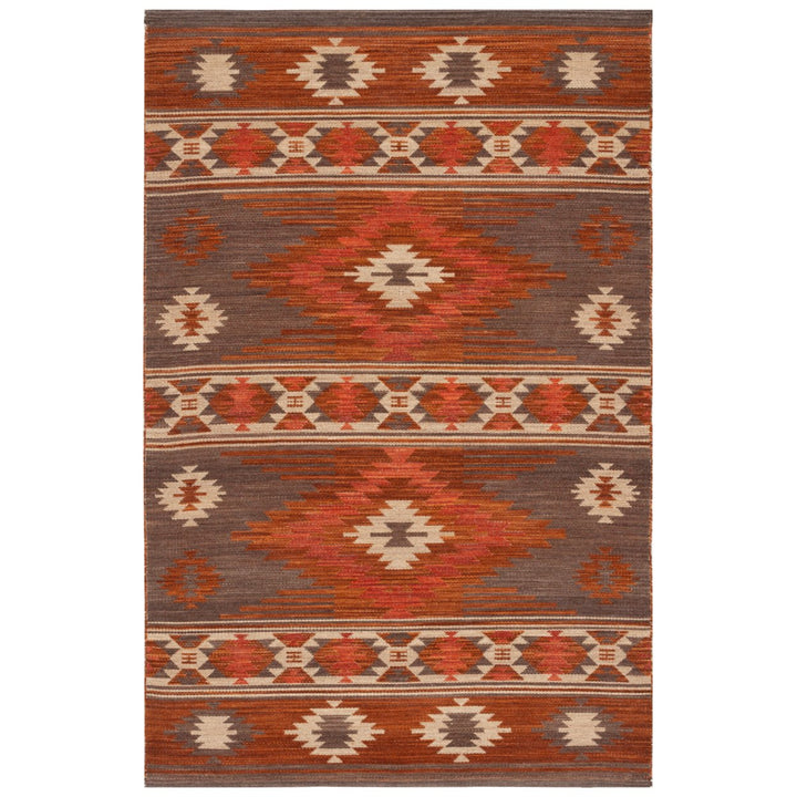 Safavieh KLM331T Kilim Brown / Dark Grey Image 1