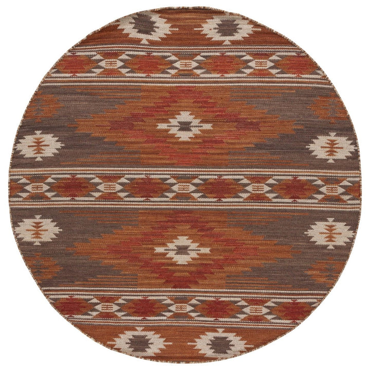 Safavieh KLM331T Kilim Brown / Dark Grey Image 9