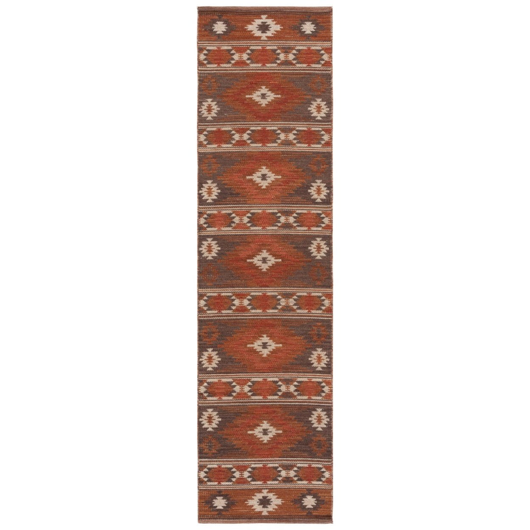 Safavieh KLM331T Kilim Brown / Dark Grey Image 10