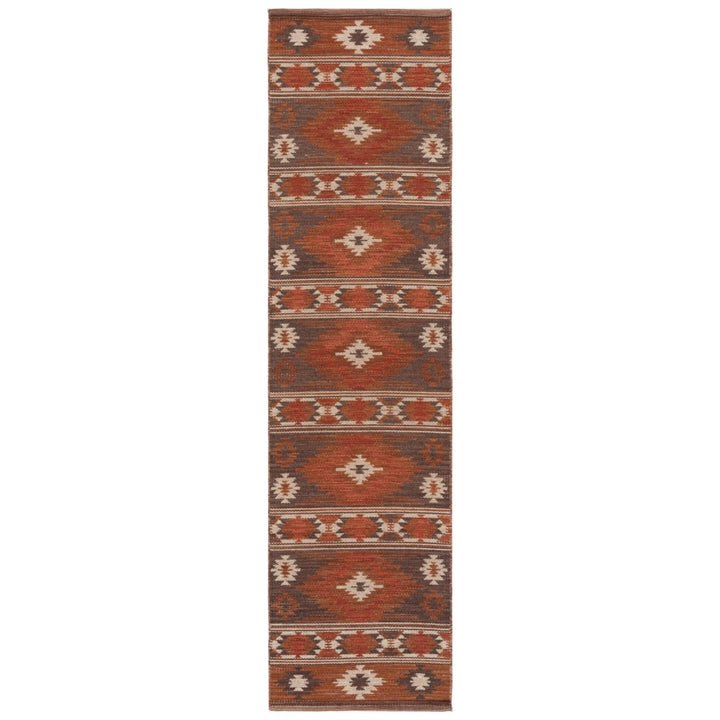 Safavieh KLM331T Kilim Brown / Dark Grey Image 10