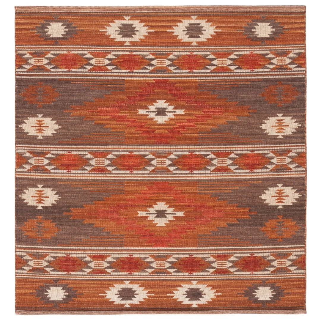 Safavieh KLM331T Kilim Brown / Dark Grey Image 1