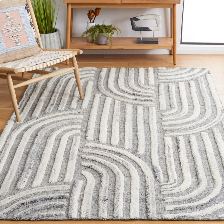 Safavieh KLM653G Kilim Dark Grey / Ivory Image 1