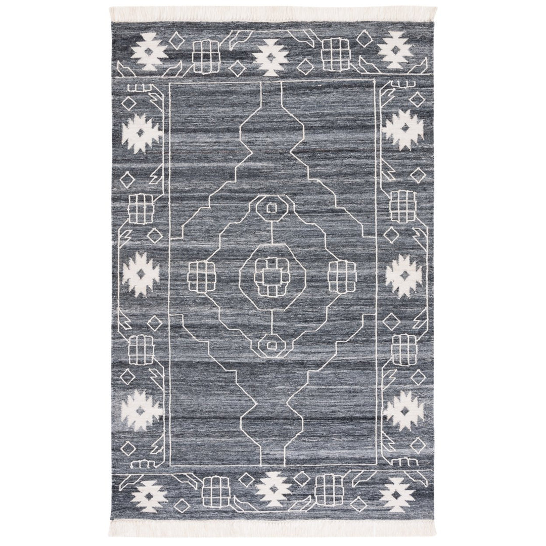 Safavieh KLM763Z Kilim Black / Ivory Image 1