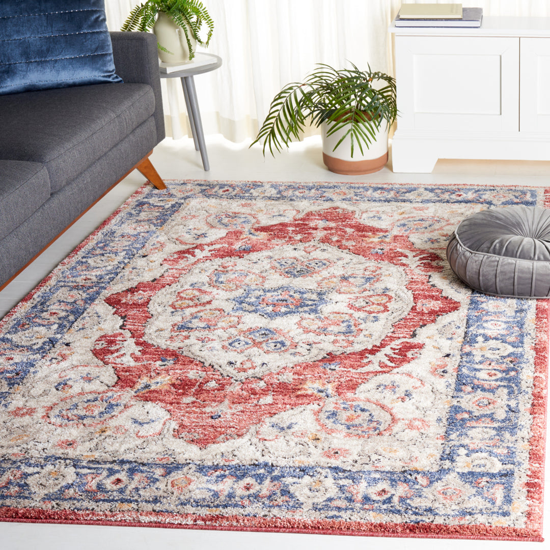 Safavieh LUN106B Luna Beige / Blue Rust Image 1