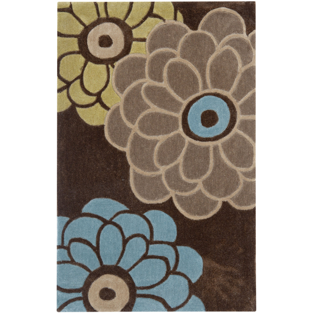 Safavieh MDA620B Modern Art Brown / Multi Image 6