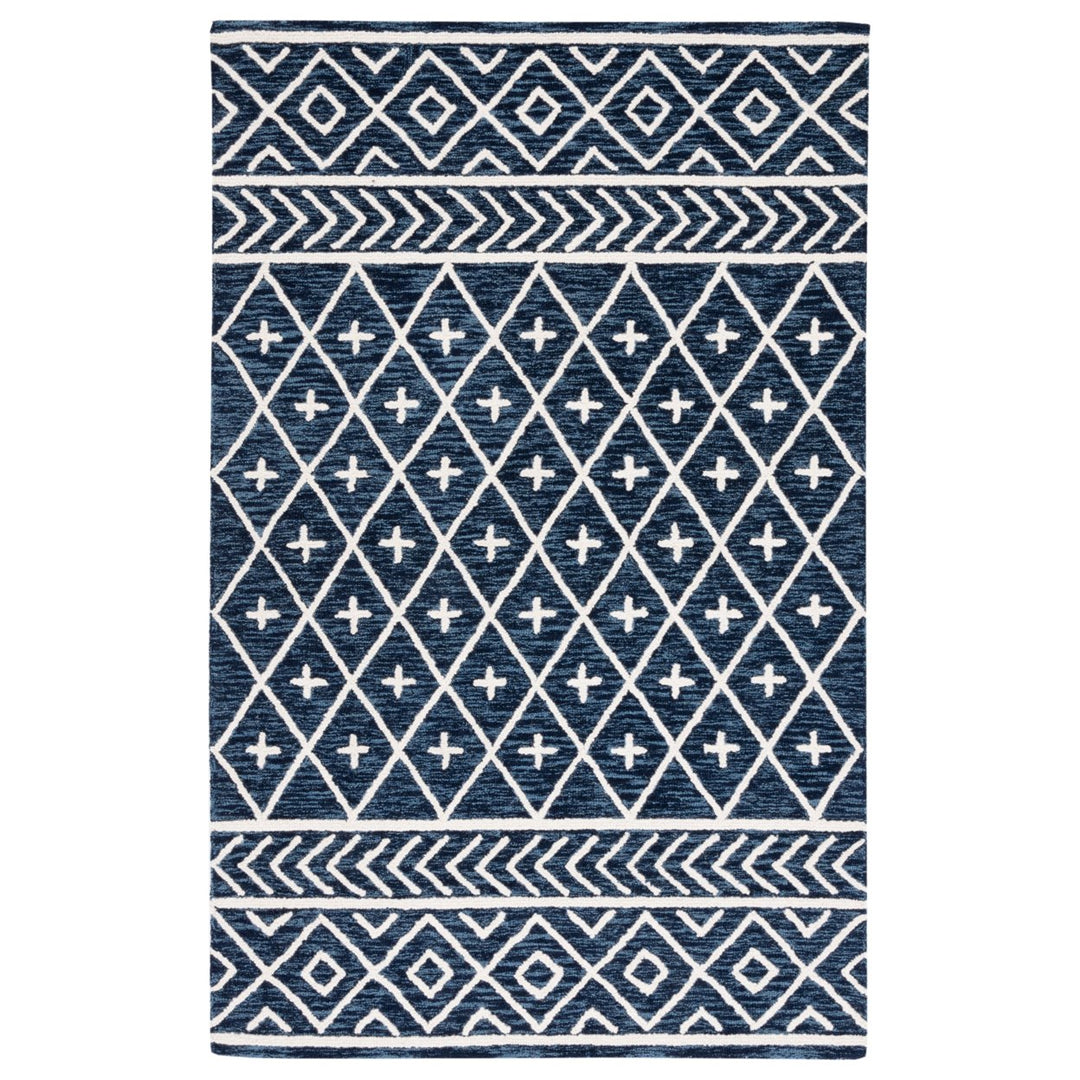 Safavieh MET460N Metro Navy / Ivory Image 1