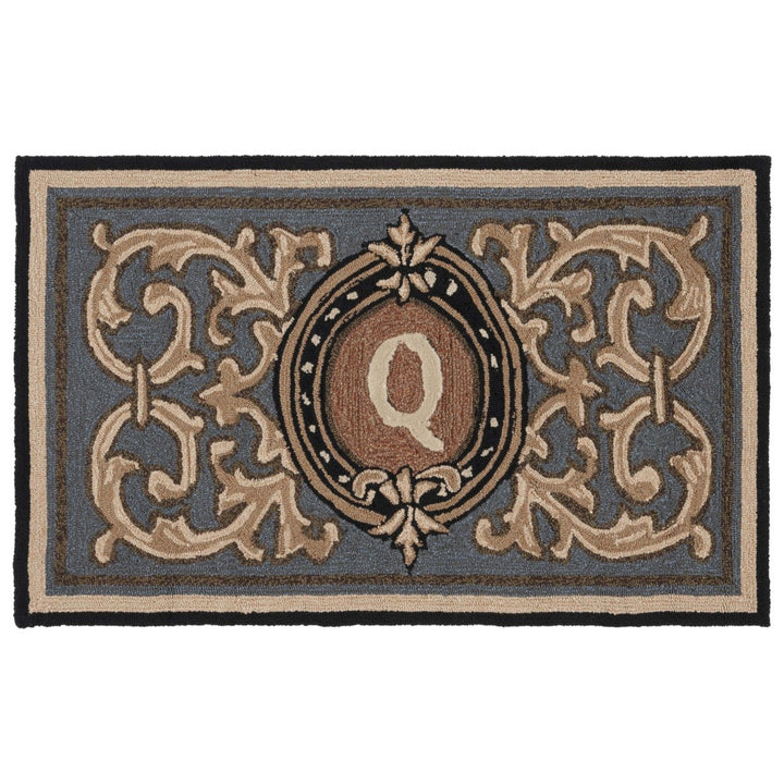 Safavieh MON222Q Monogram Blue Image 1