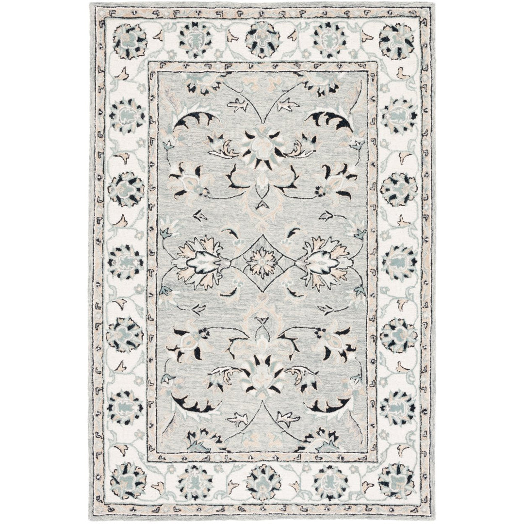 Safavieh MLP384F Micro-Loop Grey / Ivory Image 1