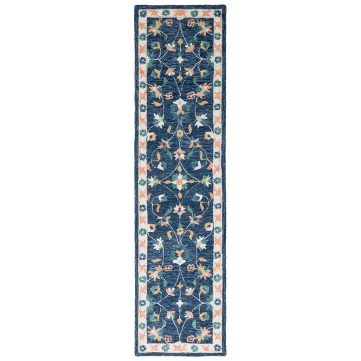 Safavieh MLP385M Micro-Loop Blue / Ivory Image 1