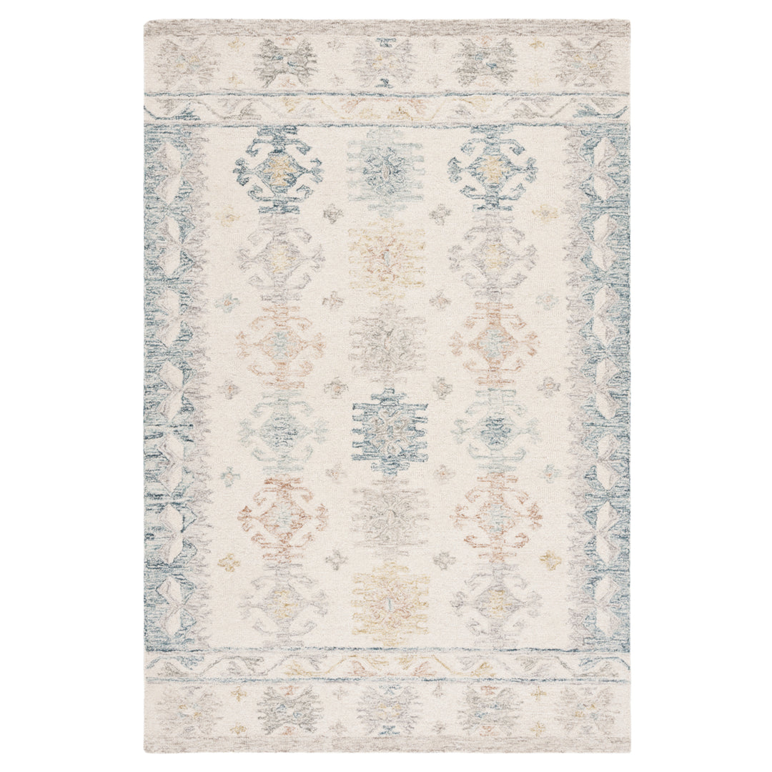 Safavieh MLP476M Micro-Loop Ivory / Blue Image 2